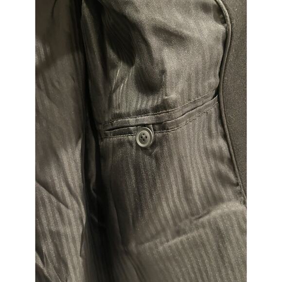 JF J.Ferrar Mens Topcoat Small Black Water Resistant Midweight ✨NEW✨ $240 Retail - Picture 6 of 7